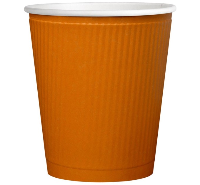 Стакан одноразовый бумажный двухслойный OfficeClean, 250 мл, оранжевый 321679