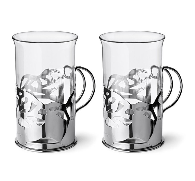 Набор стаканов в подстаканниках APOLLO Genio «Cite Silver», 250 мл, 2 шт CTS-250