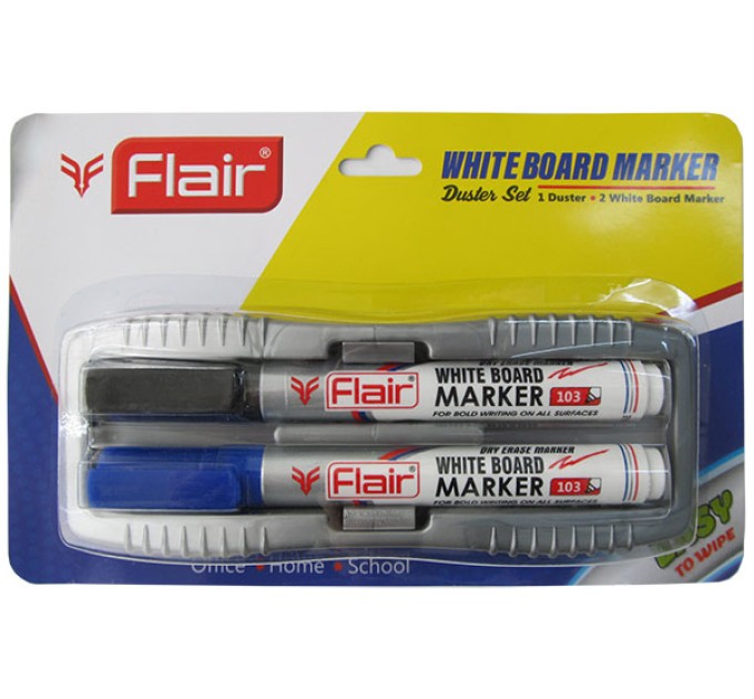 Набор для белой доски (2 маркера + губка)