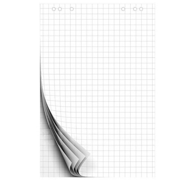 Блок бумаги для флипчарта 60х90, 20 листов, клетка BFL60x90-20К