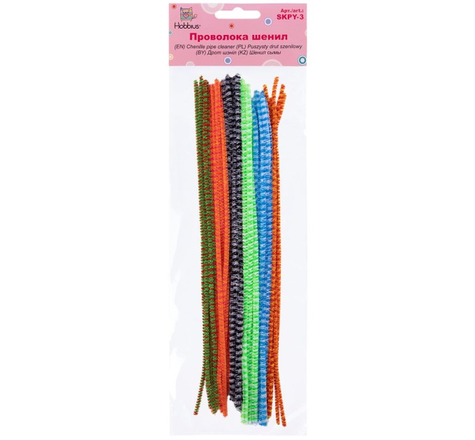 Проволока шенил Hobbius Ассорти, 0.3х30 см, 30 шт SKPY-3