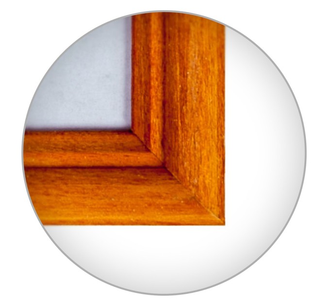 Рамка деревянная со стеклом 50х70, канадская сосна 17035070