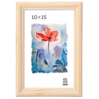 Рамка деревянная со стеклом 10х15, натуральный цвет 17001015