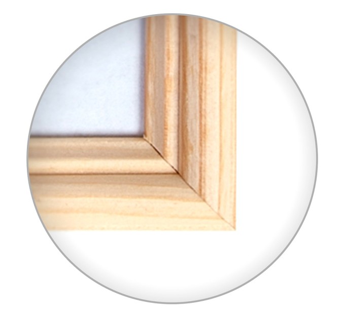 Рамка деревянная со стеклом 21х30, натуральный цвет 17002130