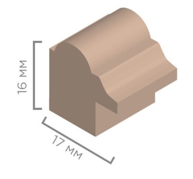 Рамка деревянная со стеклом 21х30, натуральный цвет 17002130
