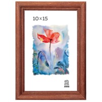 Рамка деревянная со стеклом 10х15, темный орех 17011015