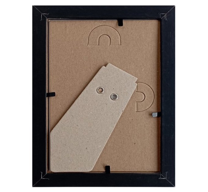 Рамка МДФ со стеклом 10х15, черная МДФ_108_10х15