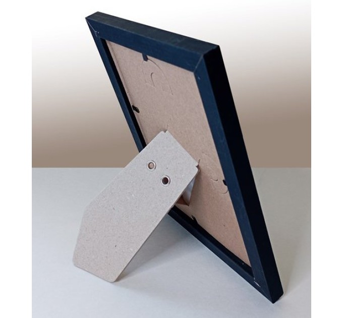 Рамка МДФ со стеклом 10х15, черная МДФ_108_10х15