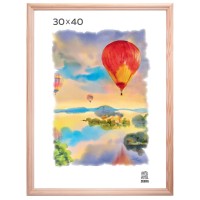 Рамка деревянная со стеклом 30х40, натуральный цвет 17003040