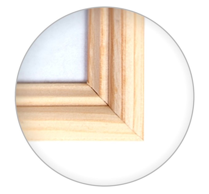 Рамка деревянная со стеклом 15х21, натуральный цвет 17001521