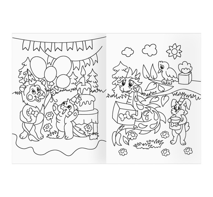 Раскраска A5, 8 л., «Драконьи истории» РА5_56186