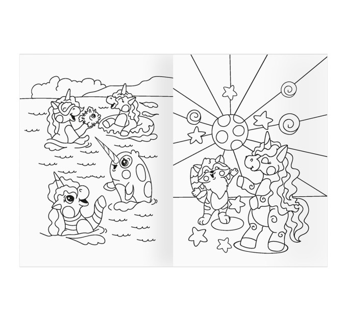 Раскраска A5, 8 л., «Однорожки» РА5_56196