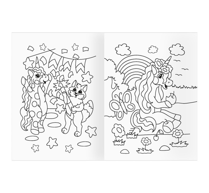 Раскраска A5, 8 л., «Однорожки» РА5_56196