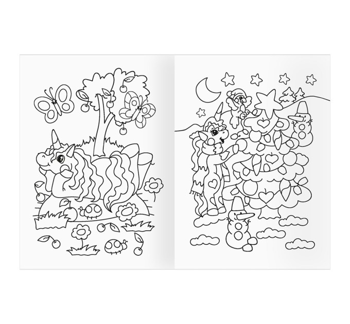 Раскраска A5, 8 л., «Однорожки» РА5_56196