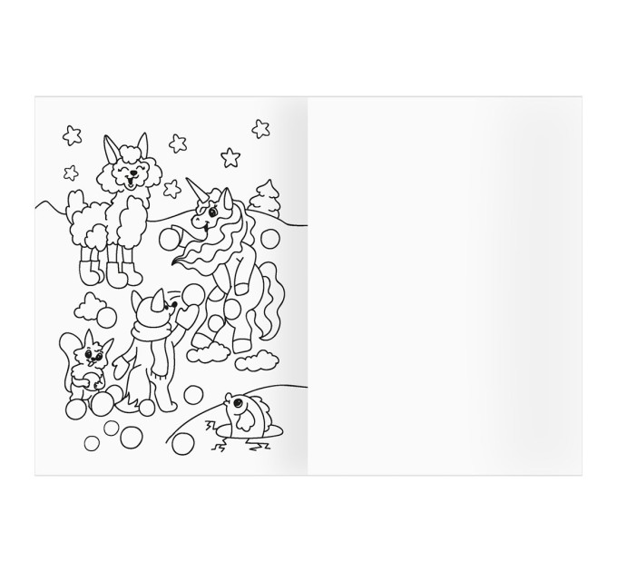 Раскраска A5, 8 л., «Однорожки» РА5_56196