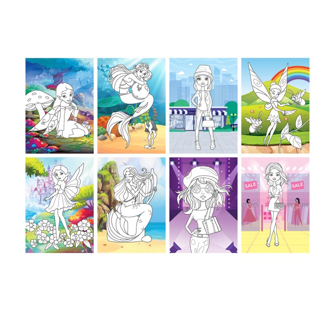 Раскраска А5, 8 л., «Для девочек» РА5_49960