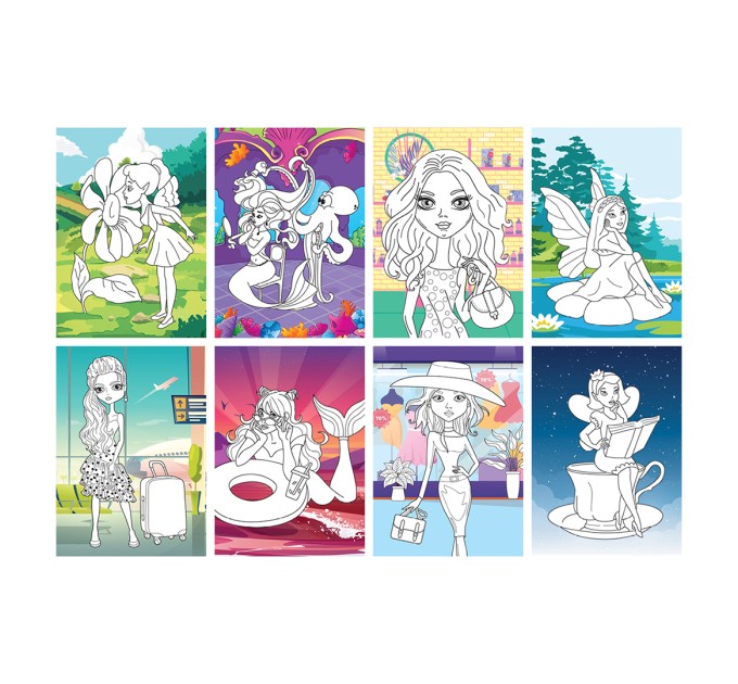 Раскраска А5, 8 л., «Для девочек» РА5_49960