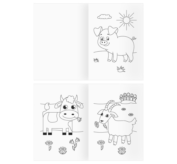 Раскраска A4, 8 л., «Домашние животные» РА4_56202