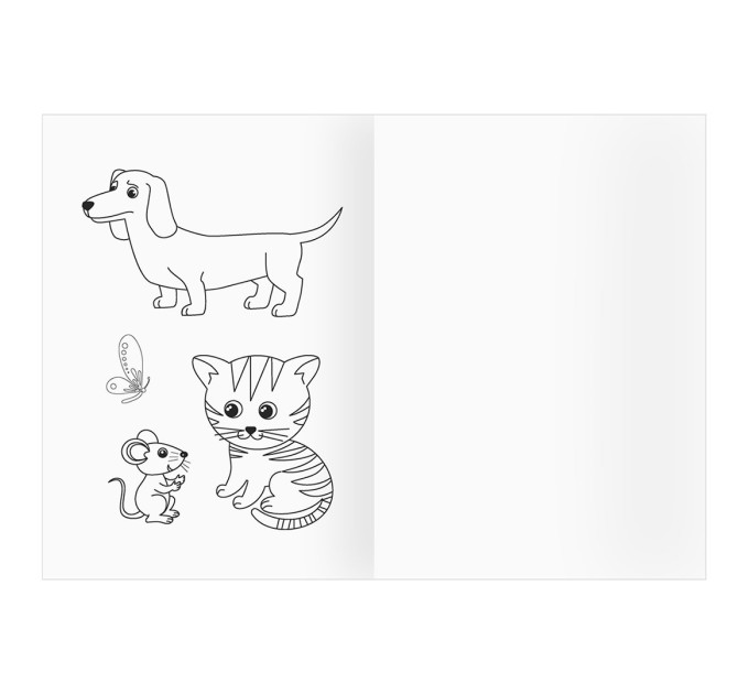 Раскраска A4, 8 л., «Домашние животные» РА4_56202