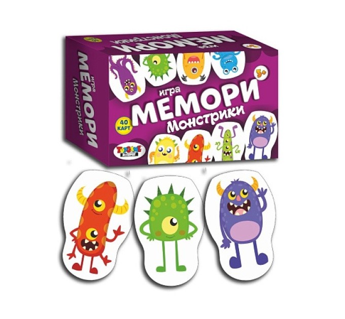 Игра Мемори «Монстрики», 40 карточек 1538