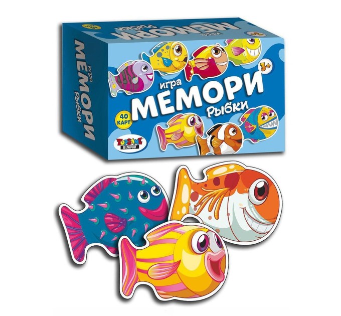 Игра Мемори «Рыбки», 40 карточек 1520