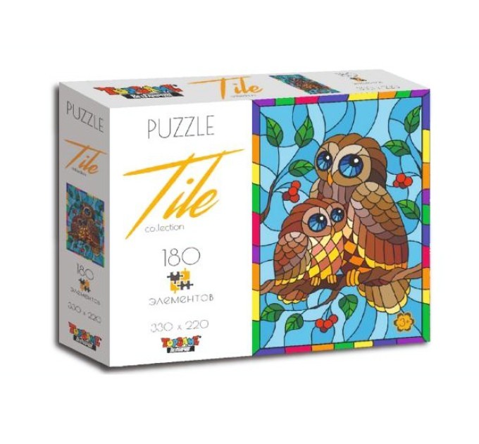 Пазл витражный «Совы», 180 элементов 1735