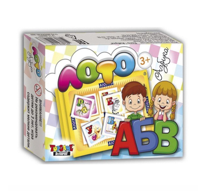 Игра настольно-печатная Лото «Азбука» 01066