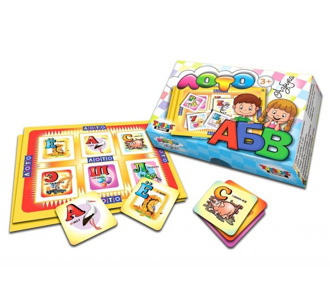 Игра настольно-печатная Лото «Азбука» 01066