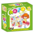 Игра настольно-печатная Лото + мини Пазл 24 элемента, «Для девочек» 00878