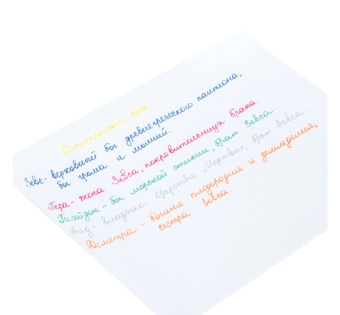 Набор ручек гелевых, 6 цветов, с блестками 142796