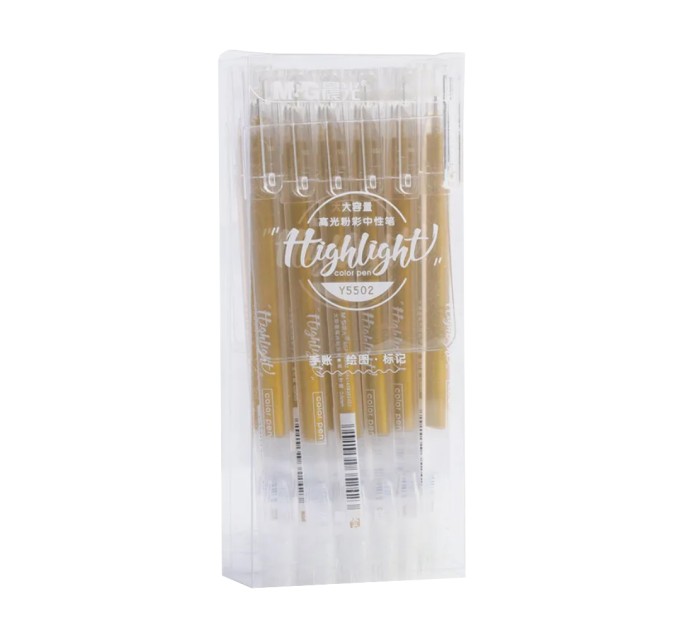 Ручка гелевая, металлик золото AGPY5502