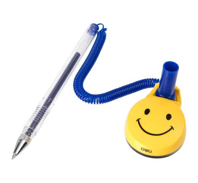 Ручка гелевая настольная, синий стержень 6793