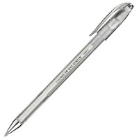 Ручка гелевая, пастель белая, Crown 500Р-HJR