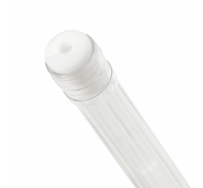 Ручка гелевая, пастель белая, корпус прозрачный 143417