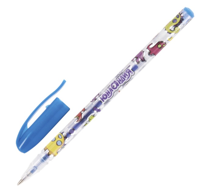 Набор ручек гелевых, 6 цветов, НЕОН (корпус с печатью) 142804