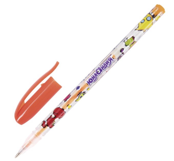 Набор ручек гелевых, 6 цветов, НЕОН (корпус с печатью) 142804