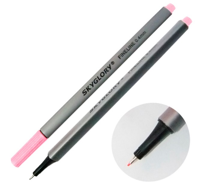 Ручка капиллярная (линер), 0.4 мм, розовая теплая, SkyGlory SG860