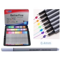 Набор капиллярных ручек (линеров), 72 цвета в металлическом пенале SG-860-72СВ