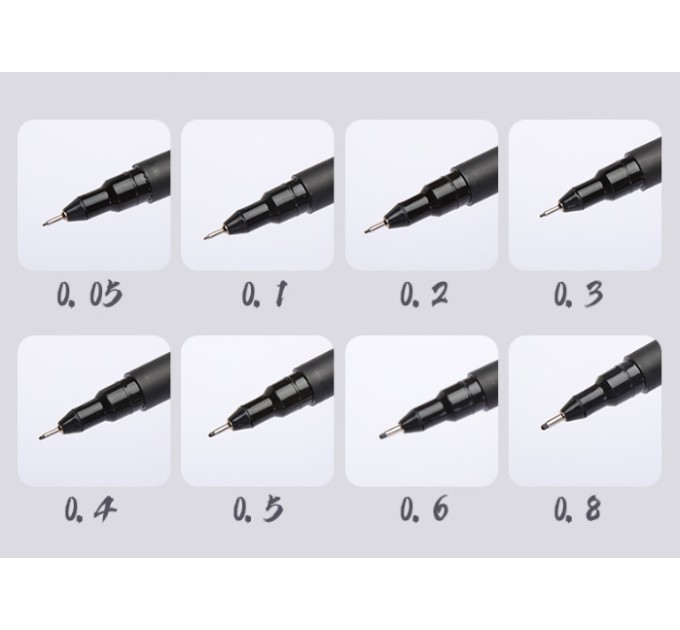 Ручка капиллярная 0.6 мм, NORA! NY-859-0.6