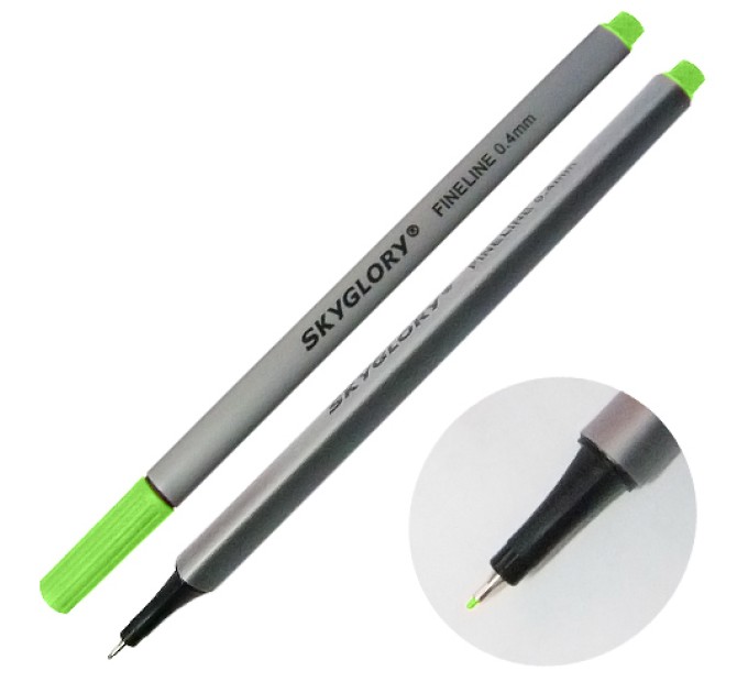 Ручка капиллярная (линер), 0.4 мм, оливковая, SkyGlory SG860