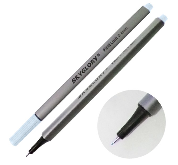 Ручка капиллярная (линер), 0.4 мм, сизая, SkyGlory SG860