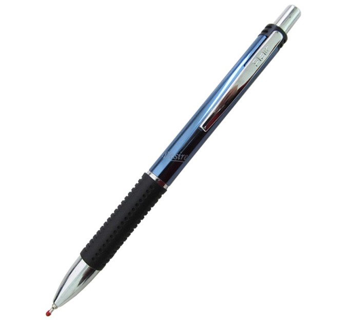 Ручка шариковая автоматическая, синий стрежень, в блистере, DESIRE 1189bl