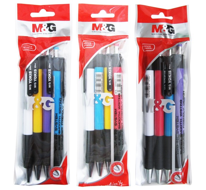 Набор ручек 4 шт., Yokis АВР88473/4