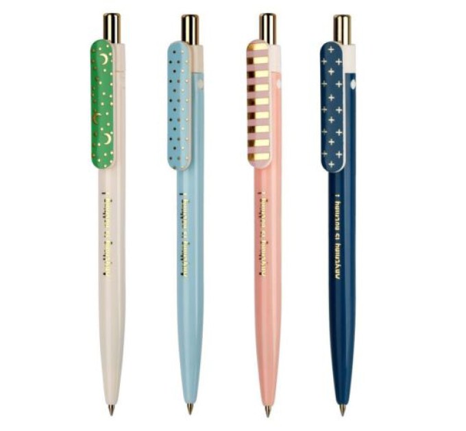 Ручка шариковая автоматическая, синий стержень, «SIMPLE ME» АВР20174