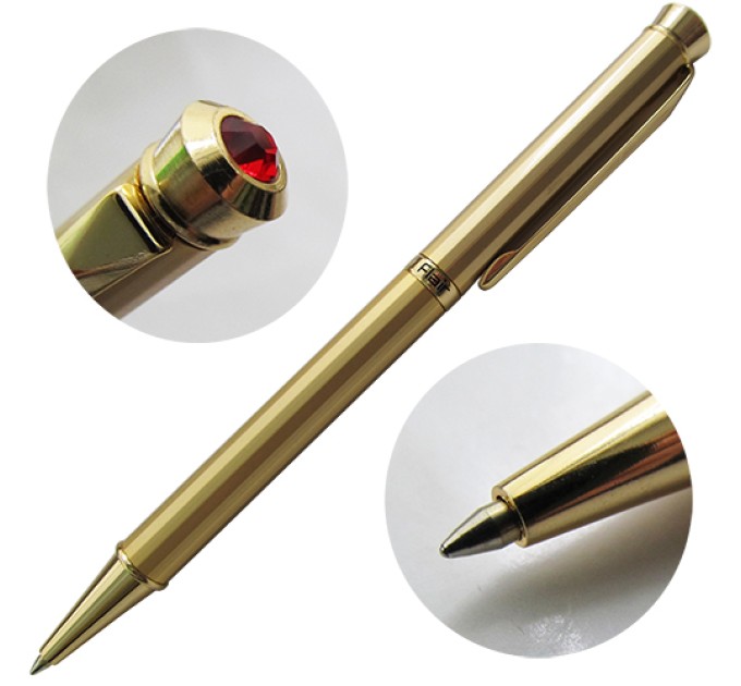 Ручка шариковая автоматическая, синий стержень, CRYSTAL 1231