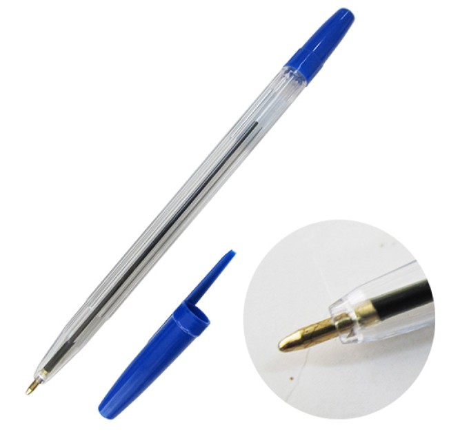 Ручка шариковая, синий стержень HR-944