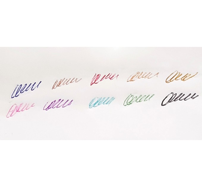 Ручка шариковая автоматическая, десятицветная, CLOUD WB-55550