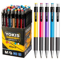 Ручка шариковая автоматическая, синий стержень, «YOKIS» ABP88473