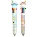 Ручка шариковая автоматическая, десятицветная, CLOUD WB-55550
