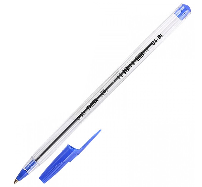 Ручка шариковая, синий стержень, «THINK» Q4-BL